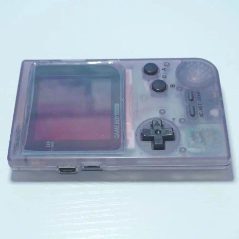 Atomic Purple Nintendo Game Boy Pocket Light (MGB-001) with Backlit IPS Screen